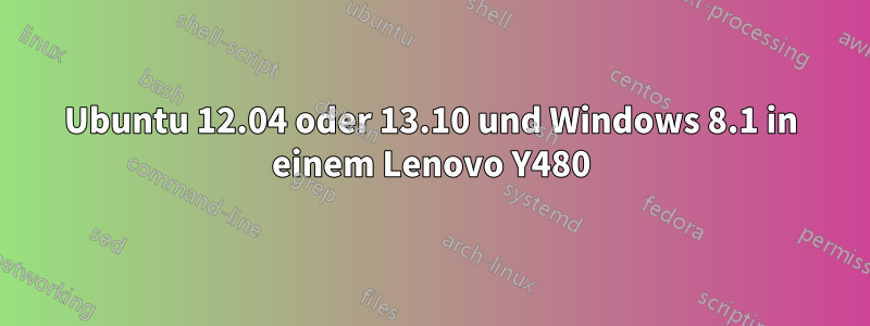 Ubuntu 12.04 oder 13.10 und Windows 8.1 in einem Lenovo Y480