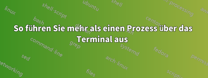 So führen Sie mehr als einen Prozess über das Terminal aus 