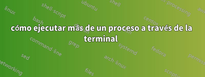 cómo ejecutar más de un proceso a través de la terminal 