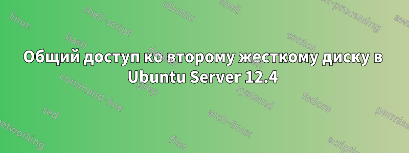 Общий доступ ко второму жесткому диску в Ubuntu Server 12.4