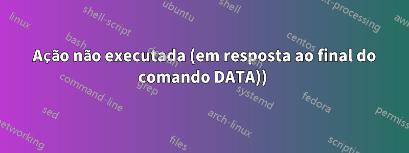 550 Ação não executada (em resposta ao final do comando DATA))