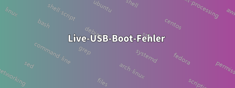 Live-USB-Boot-Fehler