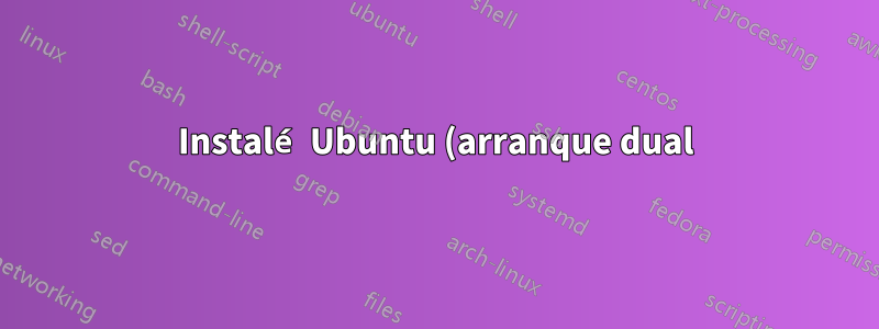 Instalé Ubuntu (arranque dual) y ahora Windows 8 no arranca