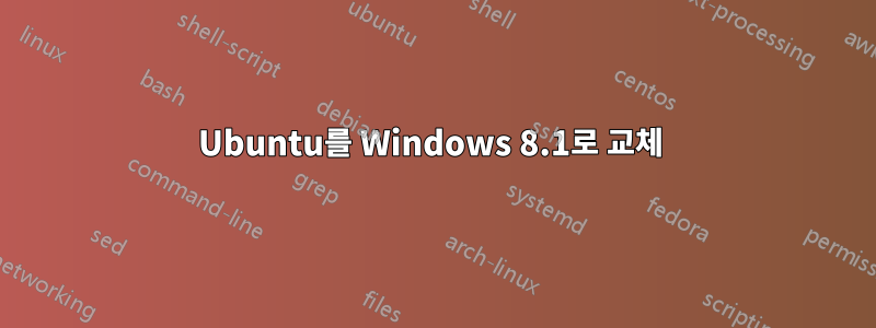 Ubuntu를 Windows 8.1로 교체 