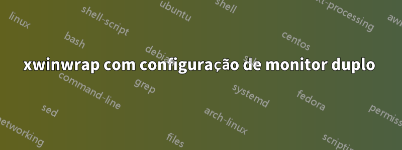 xwinwrap com configuração de monitor duplo