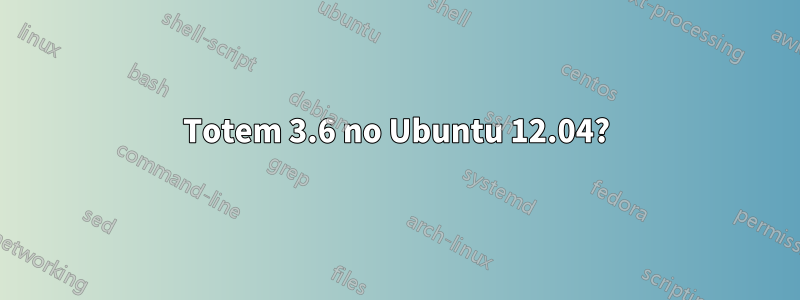 Totem 3.6 no Ubuntu 12.04?