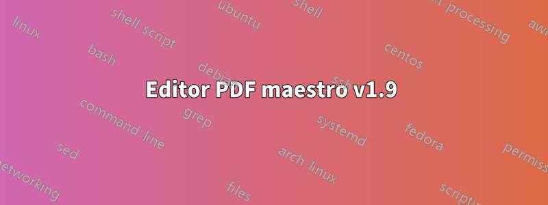 Editor PDF maestro v1.9