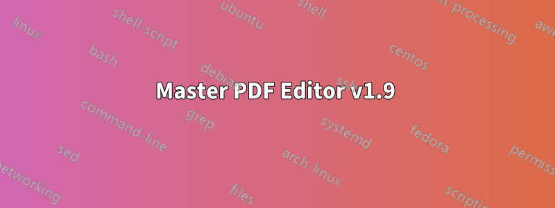 Master PDF Editor v1.9