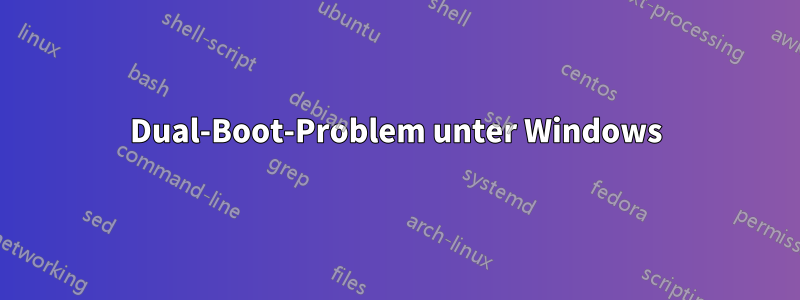 Dual-Boot-Problem unter Windows