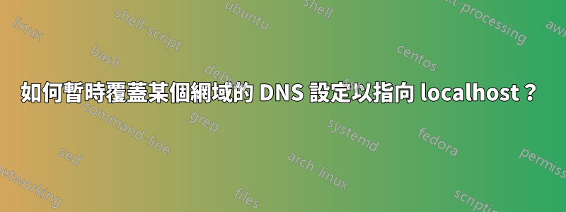 如何暫時覆蓋某個網域的 DNS 設定以指向 localhost？