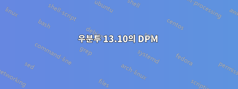 우분투 13.10의 DPM