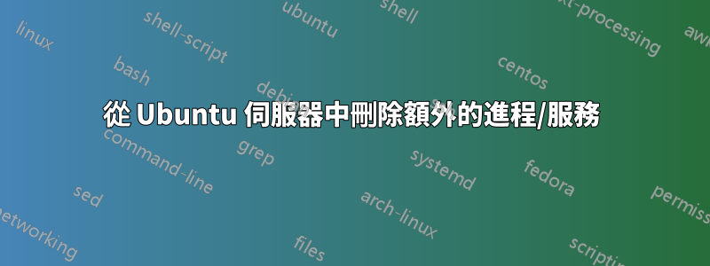 從 Ubuntu 伺服器中刪除額外的進程/服務