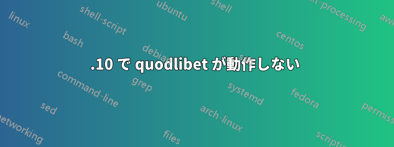 13.10 で quodlibet が動作しない