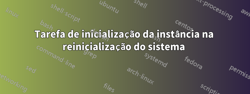 Tarefa de inicialização da instância na reinicialização do sistema