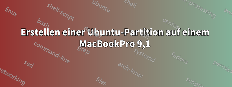 Erstellen einer Ubuntu-Partition auf einem MacBookPro 9,1