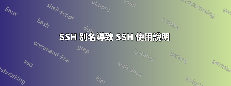 SSH 別名導致 SSH 使用說明