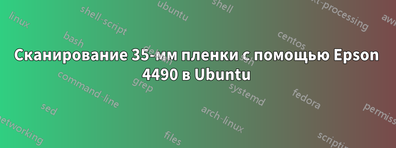 Сканирование 35-мм пленки с помощью Epson 4490 в Ubuntu