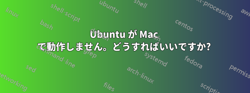 Ubuntu が Mac で動作しません。どうすればいいですか?