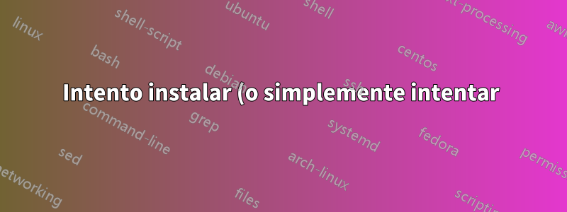 Intento instalar (o simplemente intentar) Ubuntu, pero aparece una pantalla negra inmediatamente después de seleccionar "Instalar Ubuntu" en el primer menú de inicio