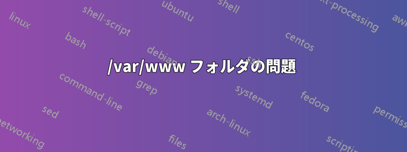 /var/www フォルダの問題