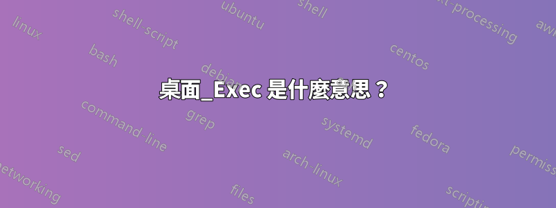 桌面_Exec 是什麼意思？