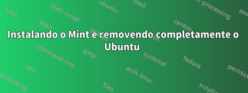 Instalando o Mint e removendo completamente o Ubuntu 