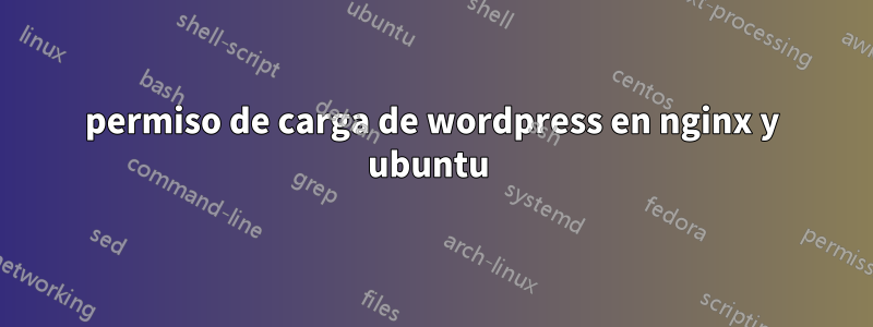 permiso de carga de wordpress en nginx y ubuntu 