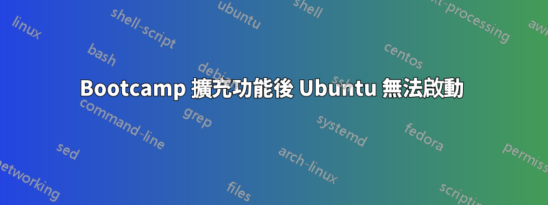 Bootcamp 擴充功能後 Ubuntu 無法啟動