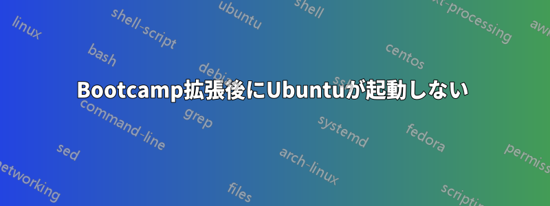 Bootcamp拡張後にUbuntuが起動しない