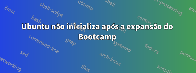 Ubuntu não inicializa após a expansão do Bootcamp