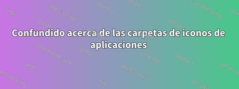 Confundido acerca de las carpetas de iconos de aplicaciones