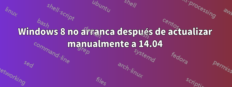 Windows 8 no arranca después de actualizar manualmente a 14.04
