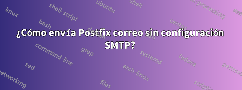 ¿Cómo envía Postfix correo sin configuración SMTP?