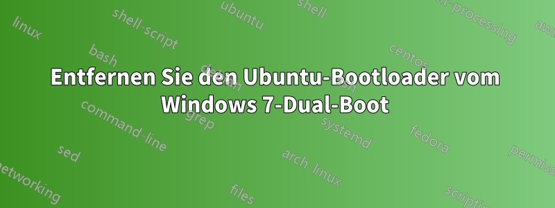 Entfernen Sie den Ubuntu-Bootloader vom Windows 7-Dual-Boot