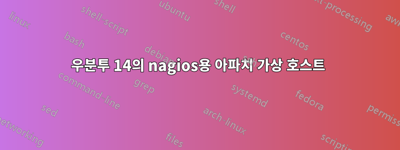 우분투 14의 nagios용 아파치 가상 호스트