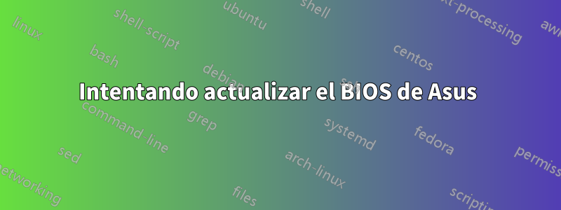Intentando actualizar el BIOS de Asus
