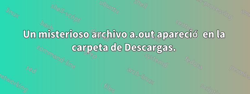 Un misterioso archivo a.out apareció en la carpeta de Descargas.