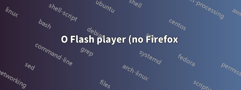 O Flash player (no Firefox) é instável em 14.04
