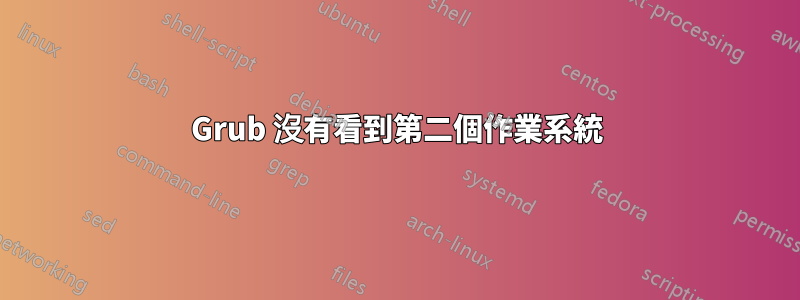 Grub 沒有看到第二個作業系統