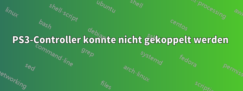 PS3-Controller konnte nicht gekoppelt werden