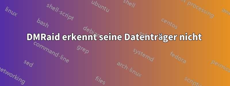 DMRaid erkennt seine Datenträger nicht