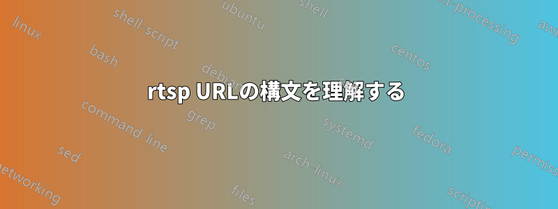 rtsp URLの構文を理解する