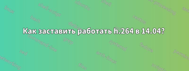 Как заставить работать h.264 в 14.04?