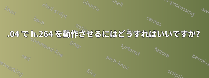 14.04 で h.264 を動作させるにはどうすればいいですか?