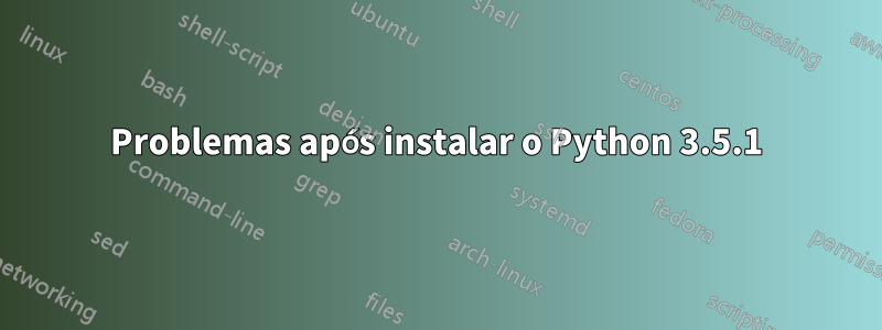 Problemas após instalar o Python 3.5.1