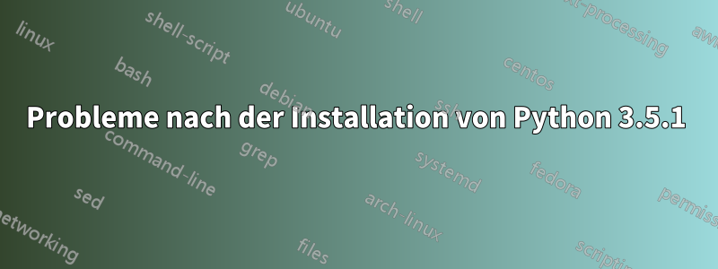 Probleme nach der Installation von Python 3.5.1