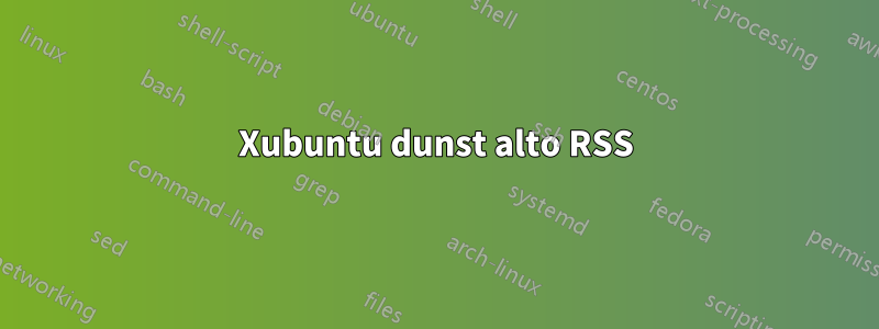 Xubuntu dunst alto RSS