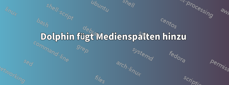 Dolphin fügt Medienspalten hinzu