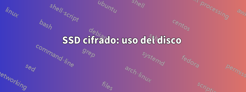 SSD cifrado: uso del disco