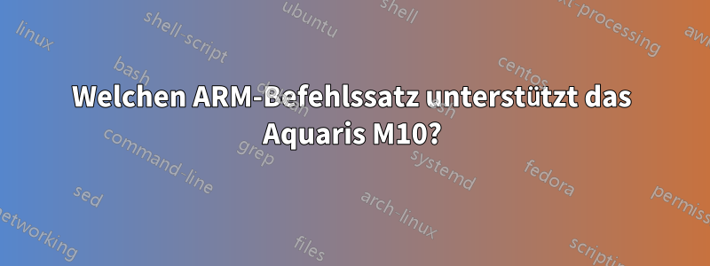 Welchen ARM-Befehlssatz unterstützt das Aquaris M10?